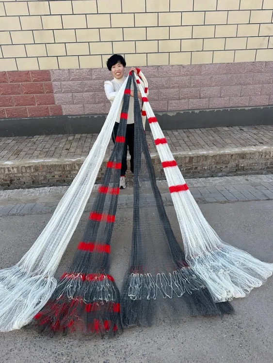 大力马两指三米半特价款，直径五米，重七斤半，铅坠纯手工撒网
