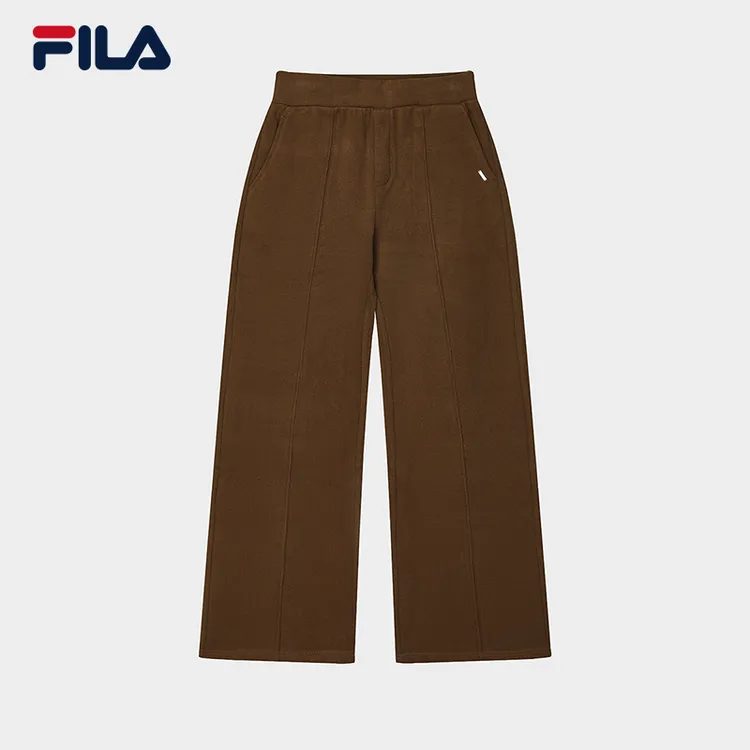 Fila/斐乐2024年秋冬季新款户外休闲运动女士针织长裤F11W443607F