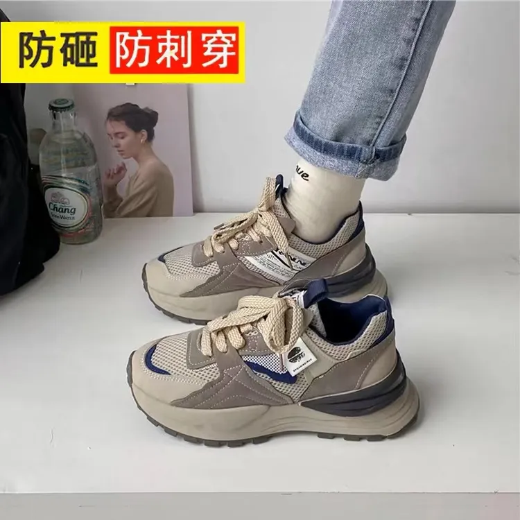 钢头劳保鞋女冬季透气轻便新款女士四季上班带钢包头时尚女式百搭