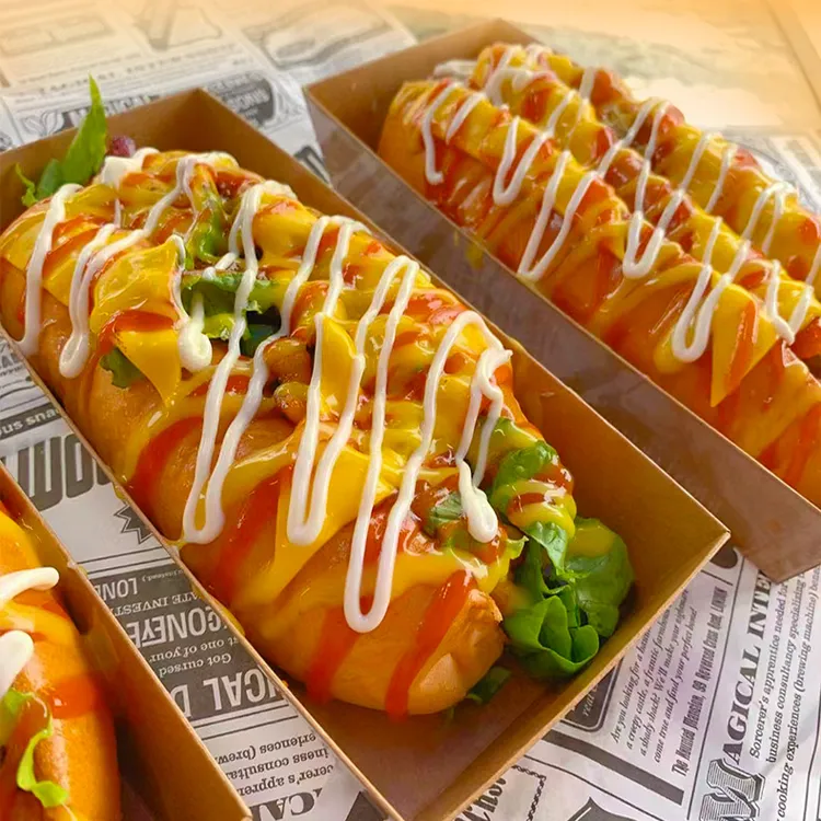 热狗包胚手工现做面包糕点咖啡厅汉堡店摆摊家庭商用整箱袋装发货