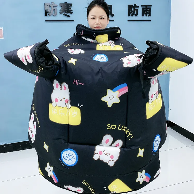 电动车冬季挡风被加绒加厚防水防风防风保暖摩托车防风被 913-梅