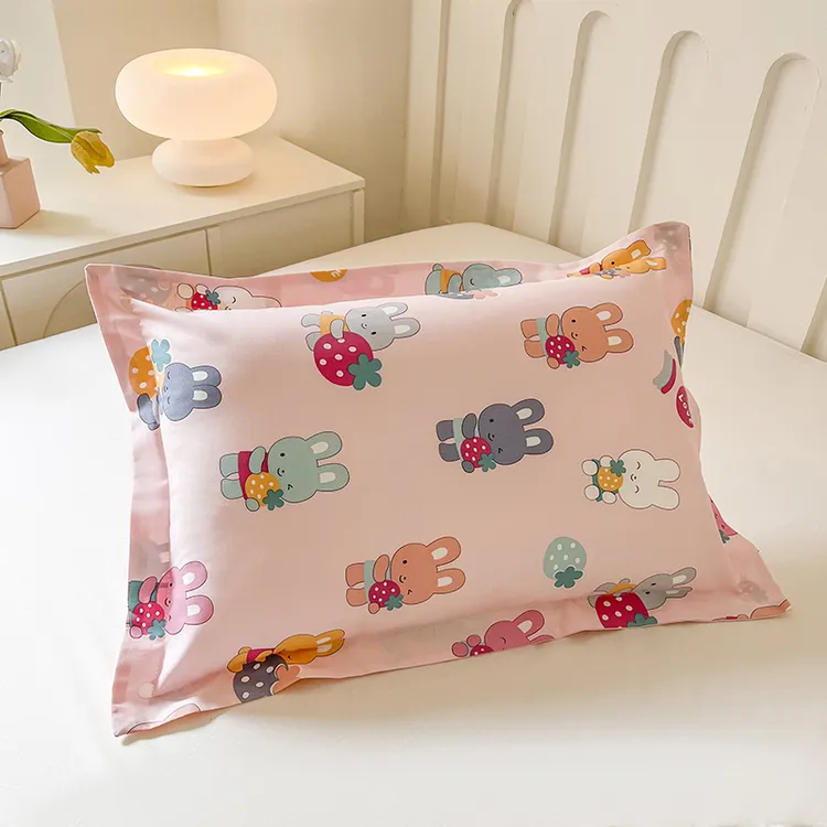 全棉儿童枕套幼儿园卡通透气宝宝婴幼儿纯棉吸汗儿童枕套夏天凉爽