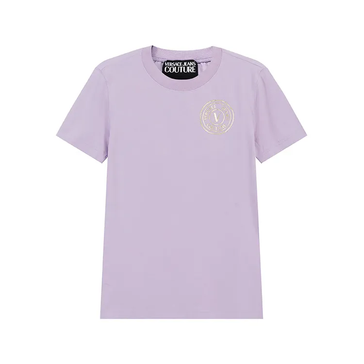 未使用 VERSACE/范思哲 VJC女士修身圆领短袖T恤76HAHT02 CJ03T