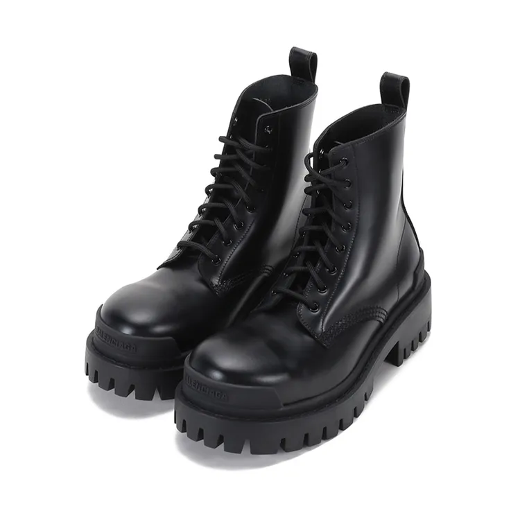 未使用 Balenciaga/巴黎世家 女士厚底短靴马丁靴 590974 WA960