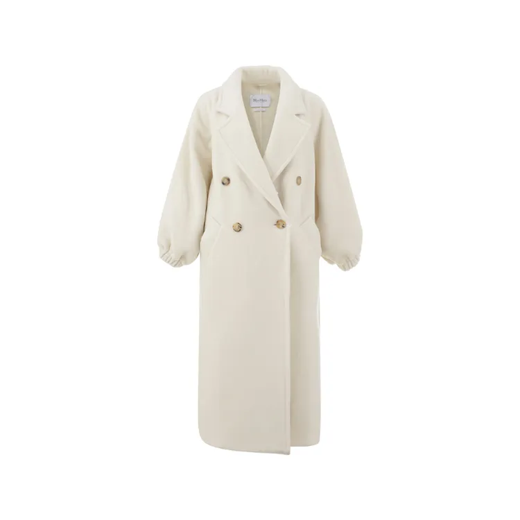 未使用 MaxMara 女士山羊绒宽松松紧袖长款大衣ZAFFO