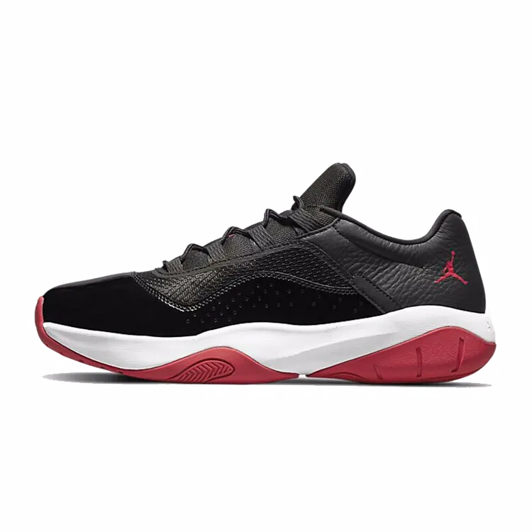 NIKE/耐克AirJordan11AJ11Low男子黑红低帮篮球鞋+DM0844-005