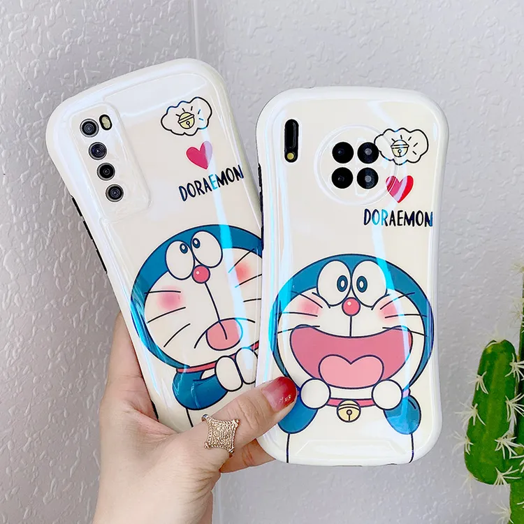 小蛮腰适用华为荣耀vivo小米OPPO哆啦A梦叮当卡通全包防摔手机壳