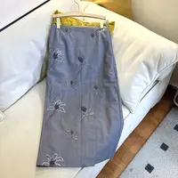 104BQ3194新中式国风刺绣半身裙秋季新款高腰显瘦经典百搭裙子