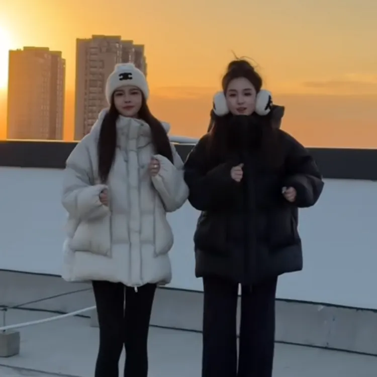 宿慕小雨自产女款羽绒服11-11冬款2024新款时尚百搭羽绒服A16056