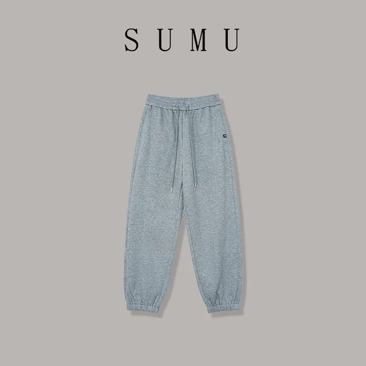 宿慕SUMU 女款休闲卫裤9-25 秋季2024新款时尚百搭休闲裤B6901O