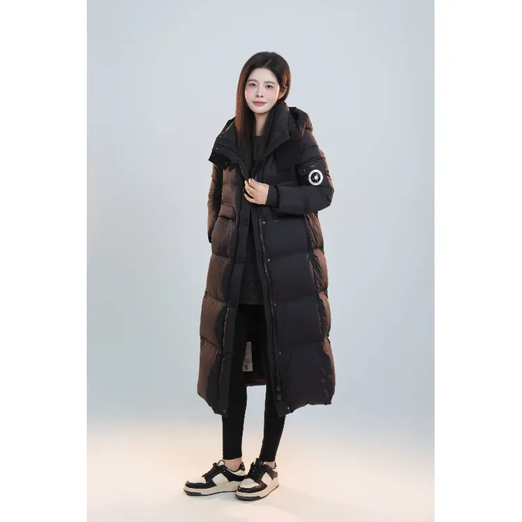 宿慕小雨自产女款长款羽绒服12-2冬款2024新款羽绒服A1606N
