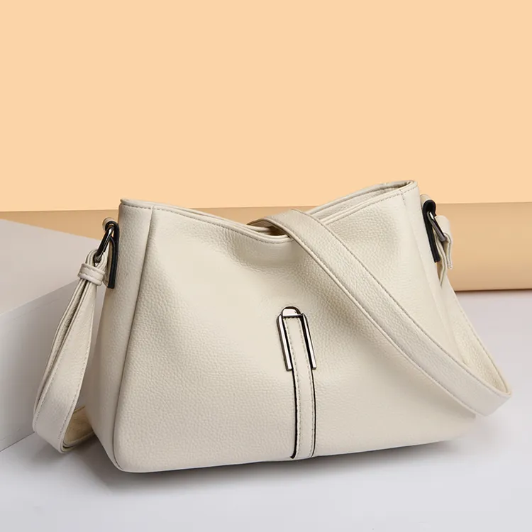 米琦袋鼠洋气简约中年女士单肩包2025新款送妈妈婆婆包时尚斜挎包