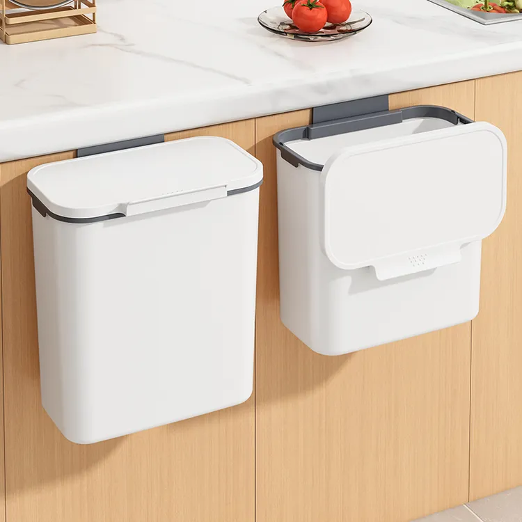 菲尼奇壁挂厨房垃圾桶家用带盖卫生间客厅书房纸篓升级挂式收纳桶