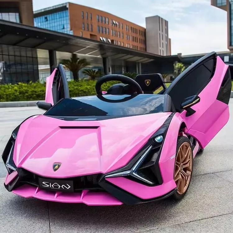兰博基尼儿童电动车四轮带遥控汽车小孩玩具车可坐人炫酷宝贝童车
