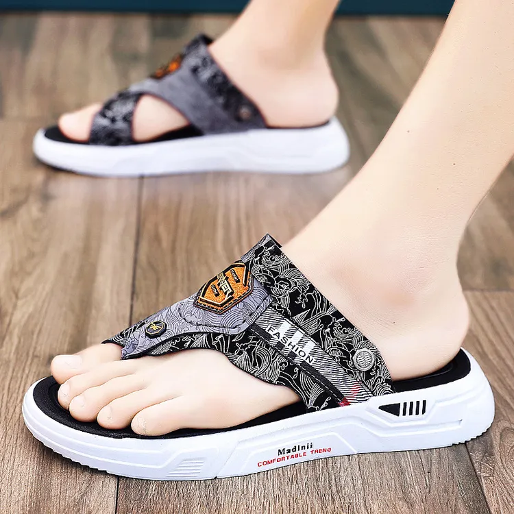 皮凉鞋男款夏季外穿2024新款潮百搭男式两用网红运动沙滩拖鞋男士