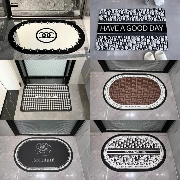 网红浴室吸水硅藻泥地垫防滑吸水速干卫生间地垫吸水垫耐磨防滑垫