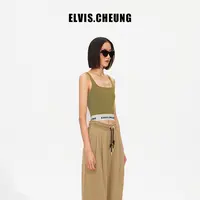 ELVIS.CHEUNG原创设计经典logo毛织小背心百搭内搭打底吊带送女友