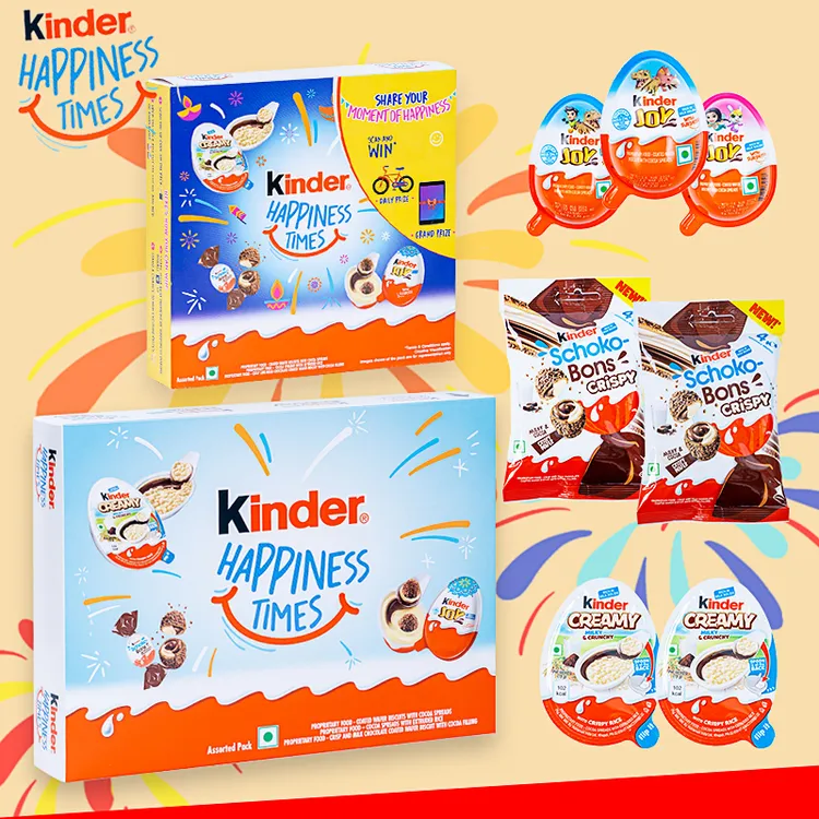 Kinder健达奶油巧克力米脆纯可可脂Creamy脆香米网红解馋小零食