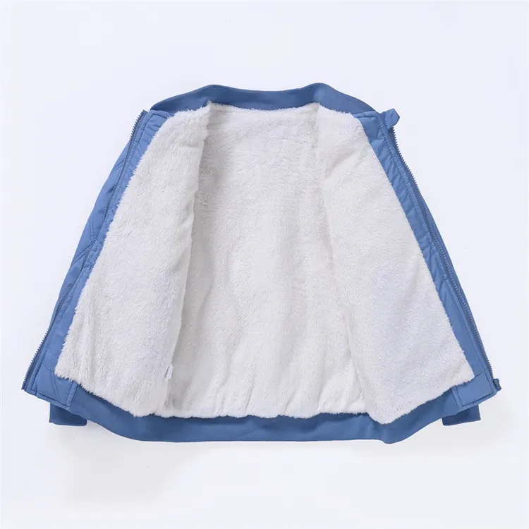 儿童棉服内胆男童保暖外套女童加绒一体棉衣中洋气校服内胆冬季装