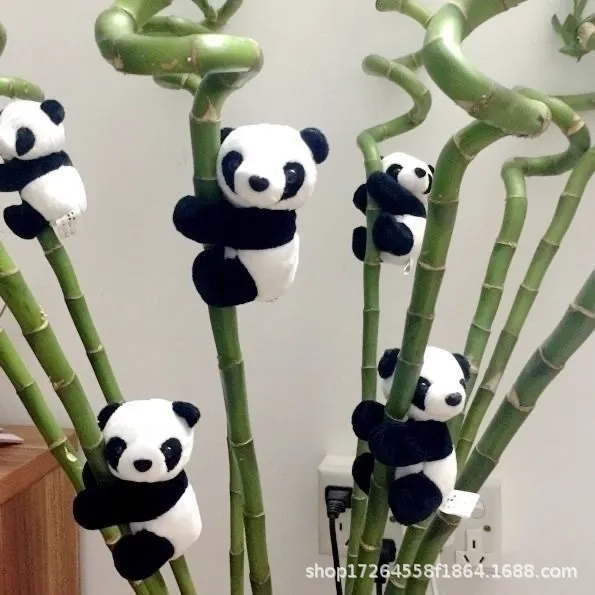 迷你熊猫夹子毛绒玩具小玩偶公仔圣诞装饰成都基地纪念品文创礼物