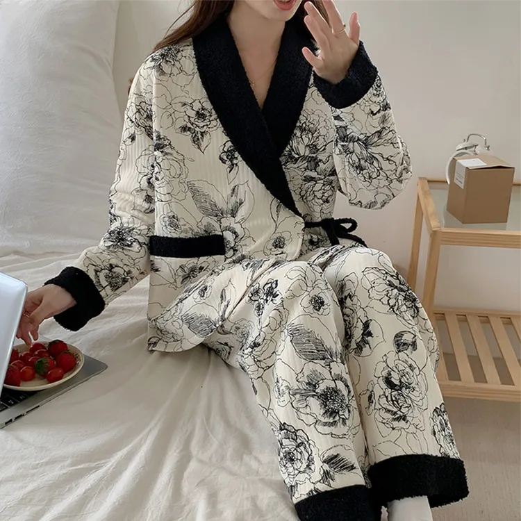 维雨高端产后空气棉月子服可外穿9-10月11孕妇睡衣秋冬季12哺乳衣