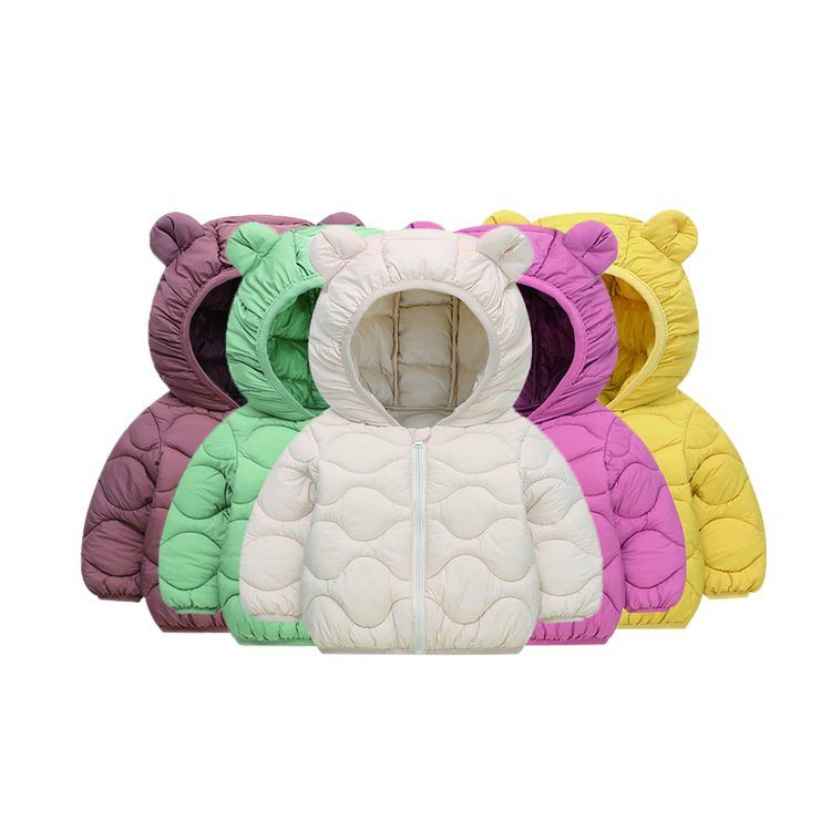 热卖品质好货棉服外套儿童棉衣男女童棉服宝宝穿搭外套纯色棉衣
