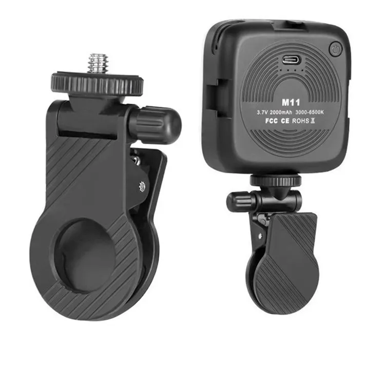 BB机网红户外口袋灯夹子手机补光灯 多角度折叠可装卸夹子迷你夹