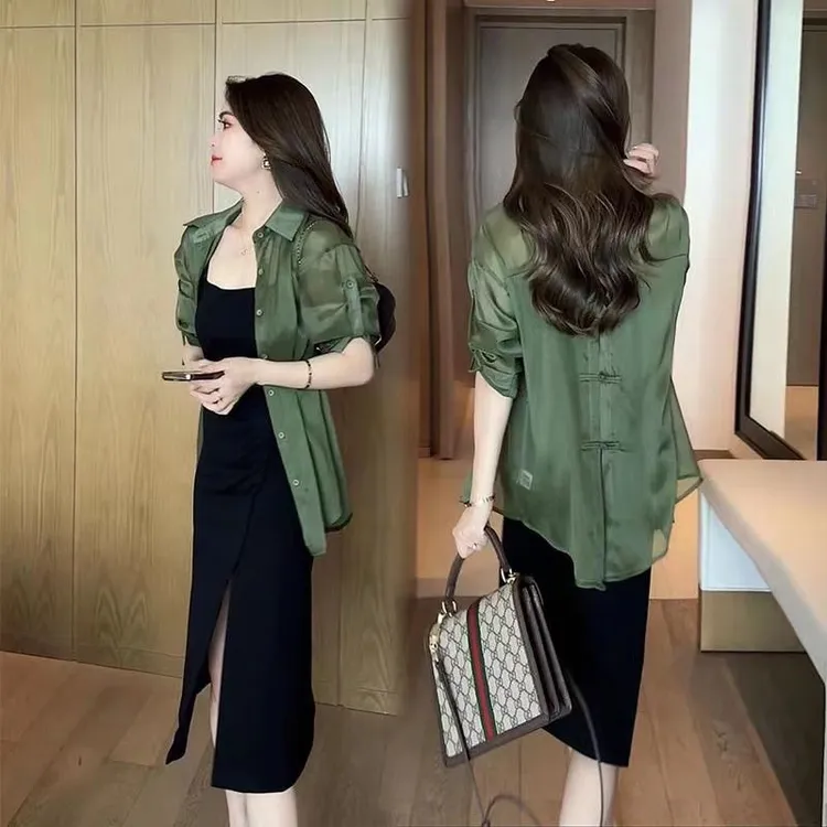 女款防晒衣2025新款时尚小个子休闲夏装外套洋气减龄轻薄透气上衣