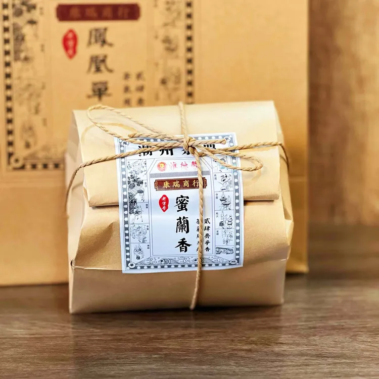 惟德馨潮州茶票凤凰单丛蜜兰香125克手工复古包装（拍4份搭配礼袋）