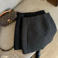【冬日繁星】韩系新款半身裙精致闪闪A字显瘦包臀半身裙年会小裙子