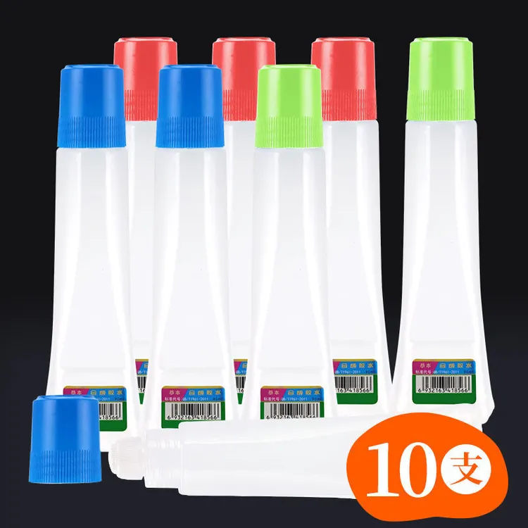 办公胶水液体胶办公高粘性学生手工diy海绵头笔刷头财务专用胶水