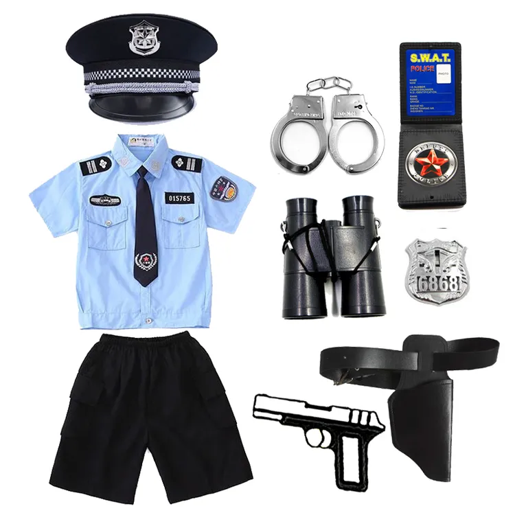 儿童小警察玩具套装黑猫警长帽子衣男孩特种兵作战装备衣服玩具