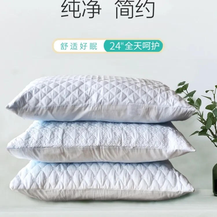 全棉三层夹棉绗缝加厚防脏防渗四季通用吸汗透气枕套两片以上包邮