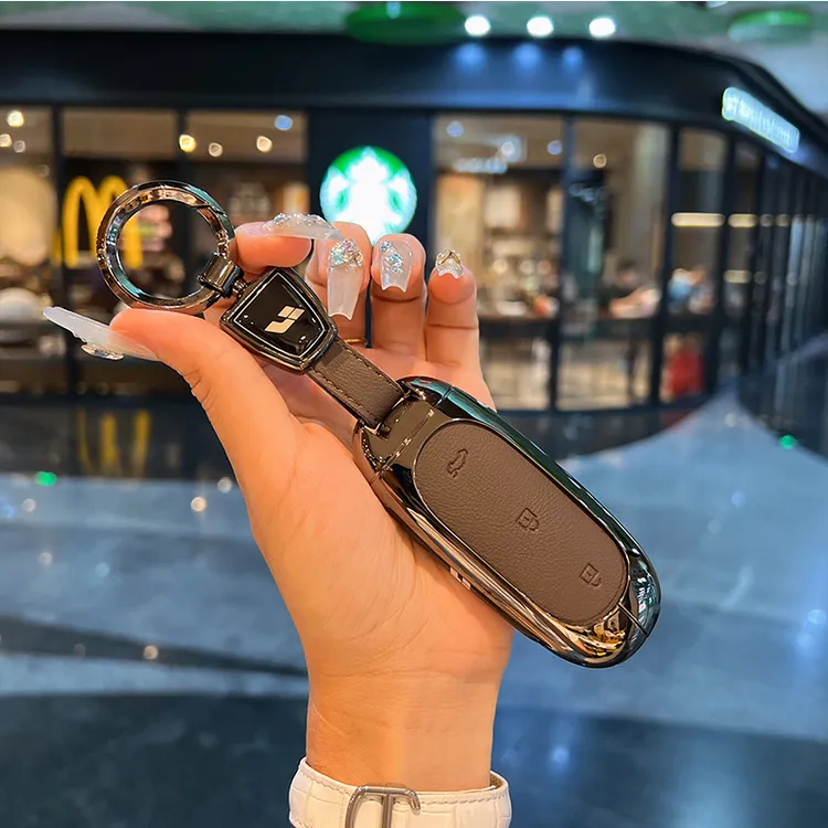 适用于理想L9钥匙套L8/L7max汽车L6全包mega包扣pro高档金属皮革