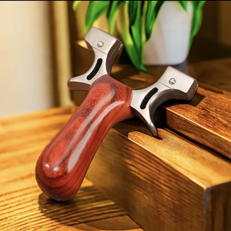 （三皮+200泥丸+配件）红木小象追龙新手不锈钢弹弓高精准玩具把手