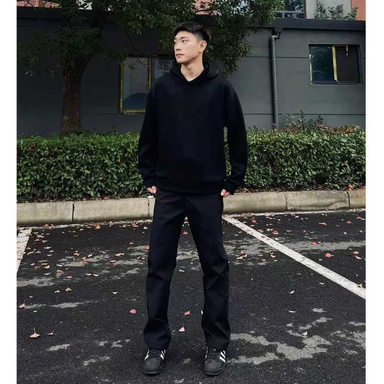 StyleSmiths冬季户外美式男防风百搭休闲运动情侣黑色修身直筒裤