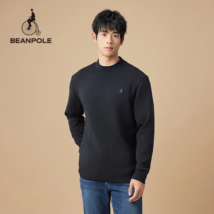 BEANPOLE24秋冬新款 男士柔感空气层半高领舒适长袖卫衣BC4941Z08