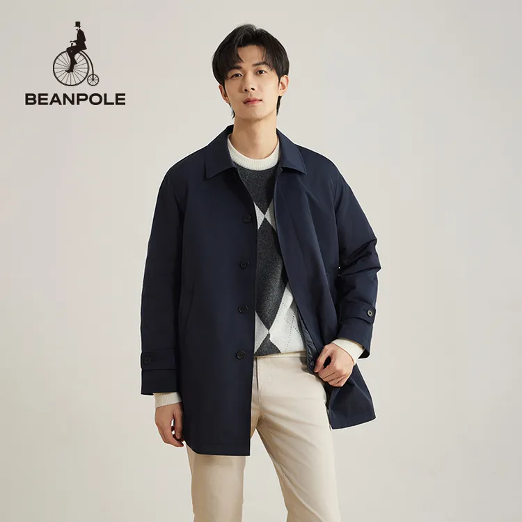 BEANPOLE【新品】滨波 24秋冬男士内胆可拆商务中长款风衣BC4930Z01