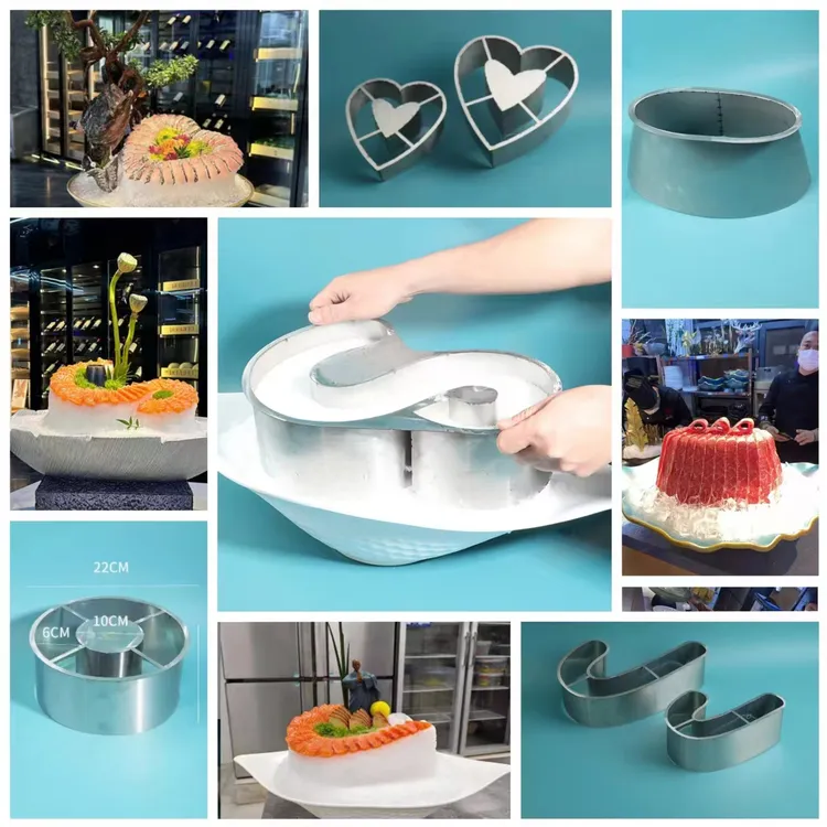 海鲜姿造模具摆盘模具刺身摆盘模具冰盘模具刺身冰雕模具摆盘工具