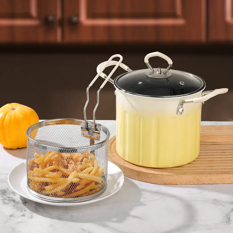 【升级款】多功能 炸炸壶天妇罗油炸锅家用带滤网省油防溅防烫炸锅