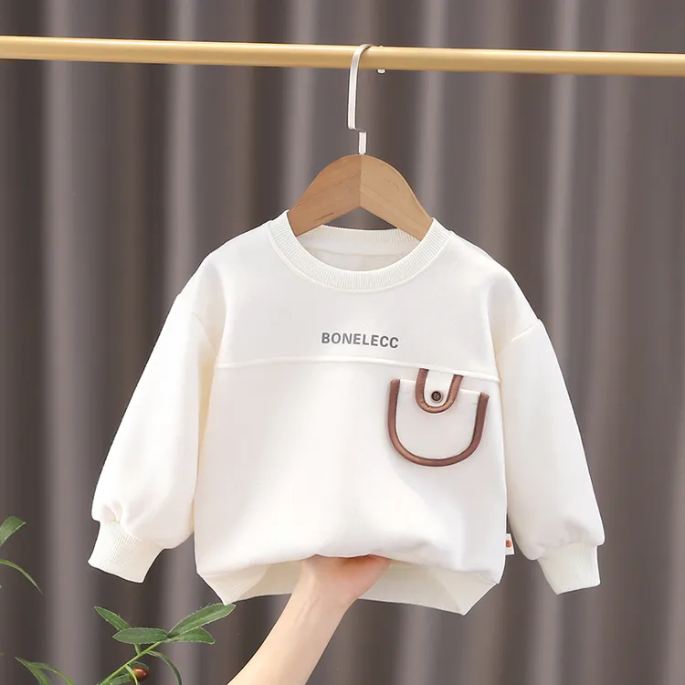 洋气新款卫衣3儿童春秋装打底衫洋气圆领长袖上衣小童装t恤潮韩版