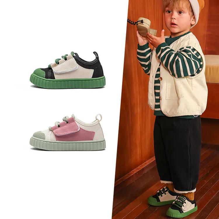 学步鞋男宝宝女小童鞋子春秋款1到3岁婴儿鞋板鞋软底婴幼儿帆布鞋