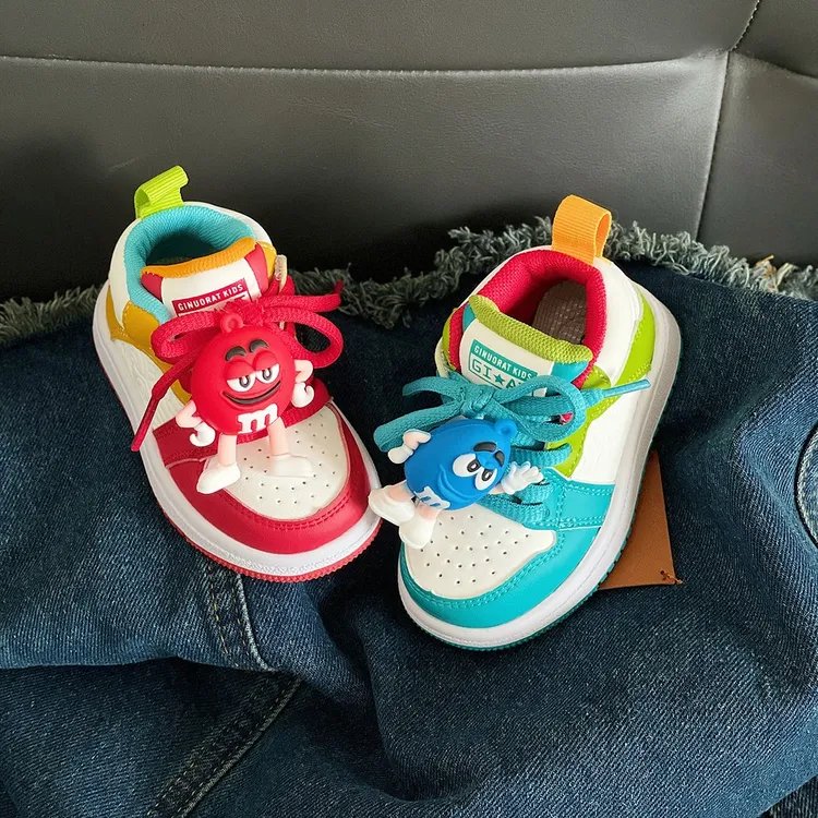 儿童运动鞋秋冬鸳鸯鞋软底防滑男女童鞋3-6岁宝宝学步鞋休闲板鞋