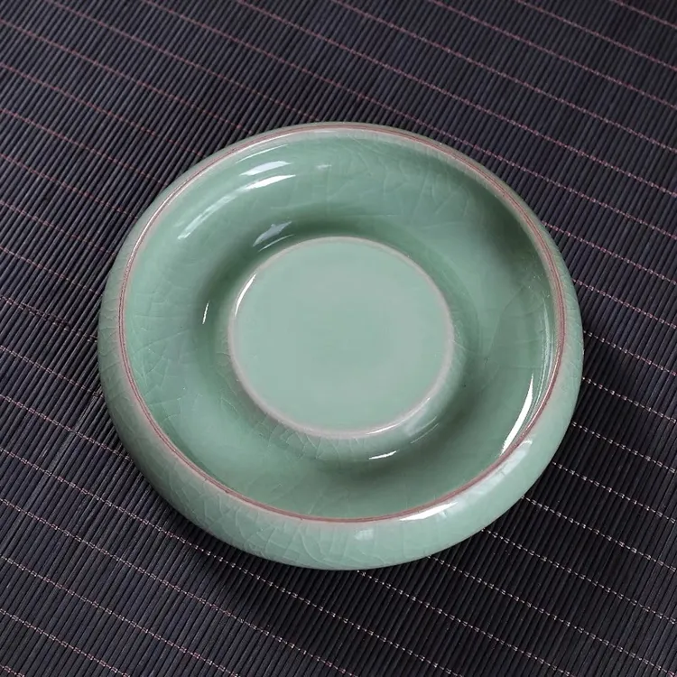 陶瓷功夫茶具茶承干泡台中式茶承茶道配件便携家用青瓷干泡台壶承