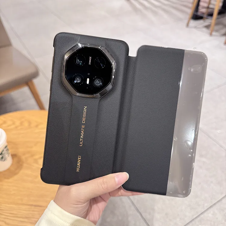 适用华为mate70RS非凡大师手机壳新款智能视窗高档商务翻盖皮套