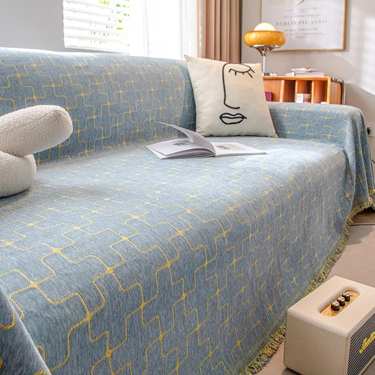 最新款沙发套四季通用沙发盖布高级感雪尼尔沙发巾防滑沙发套罩