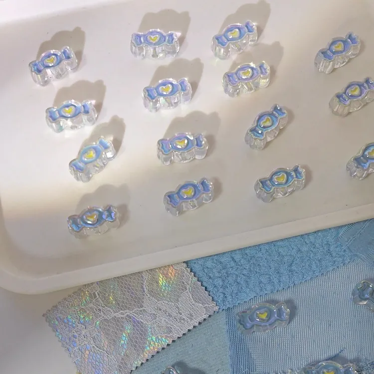 【lanse爱心糖果滴油散珠】diy下单手工串珠，亚克力珠子，手链串珠
