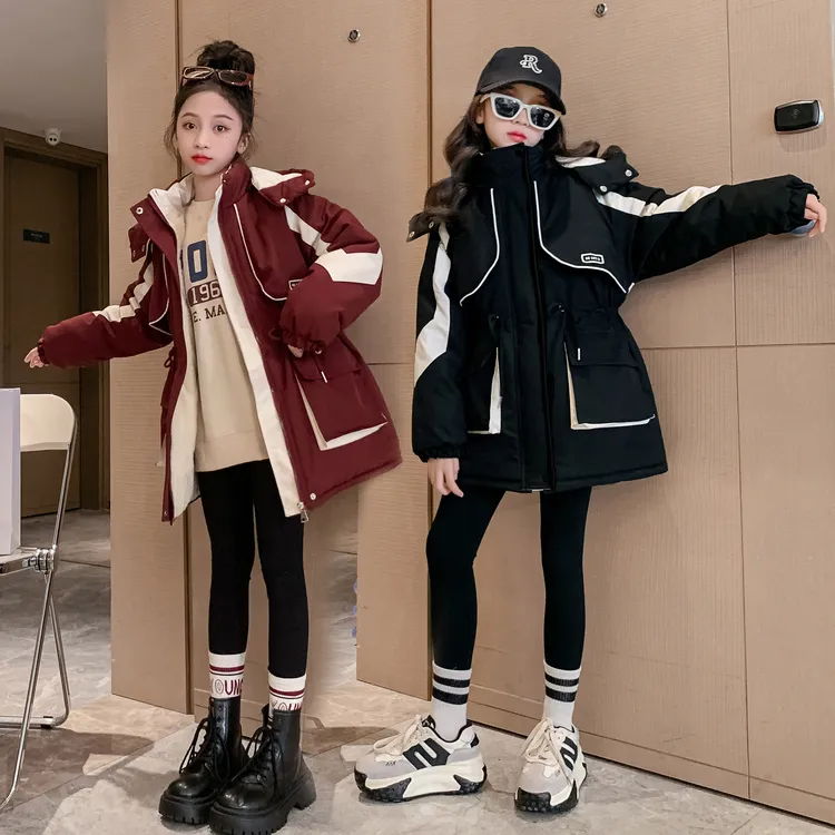 （冬款外套）女童加厚棉衣冬装2025新款女童网红女中大童儿童装棉衣