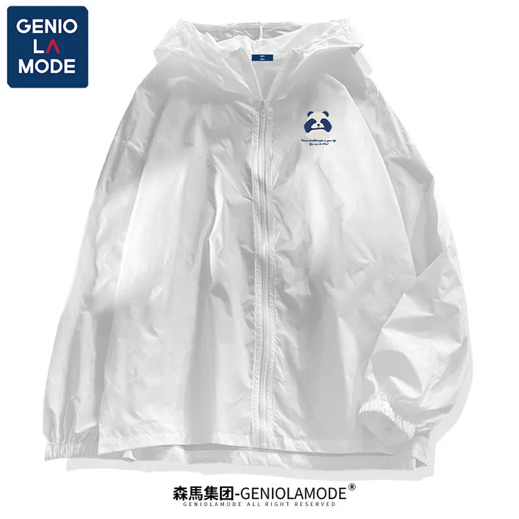 GENIOLAMODE钓鱼服男小熊猫潮牌休闲运动夏季轻薄户外户外遮阳衣