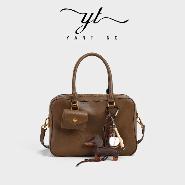 【千层吐司包】2024秋冬新款轻奢小众设计复古通勤手提单肩包YT8097